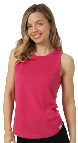 Merino.tech Debardeur Femme Merinos - Top Femme : sous-vêtement léger, Respirant et Anti-Odeur (Small, Purple Tank)