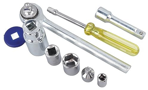 Juego de Llaves de Tubo de 40 Piezas, Juego de Llaves de Vaso Mixtas, Juego de Destornilladores de Vaso de Acero Al Carbono con Microcombinación, Juego de Herramientas Mecánicas