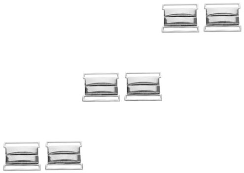 OATIPHO 3 Juegos Hebilla Del Cinturón Encadenar Hebillas Grillete Manos Buckle De Cinturón Broche De Cinturón Decoración De Ropa Cierres De Hebilla Aleación De Zinc Silver 2 Piezas * 3