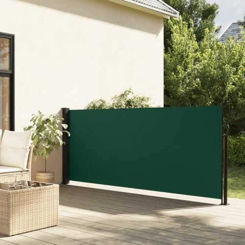 Pangshiyuan - Toldo lateral extensible, color verde oscuro, 120 x 500 cm, jiangboyue-4004410