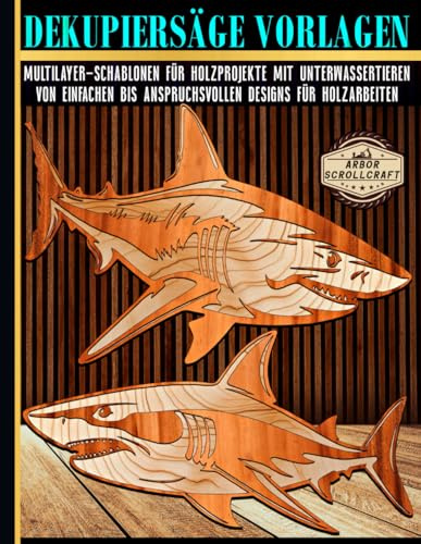 Dekupiersäge Vorlagen: Multilayer-Schablonen für Holzprojekte mit Unterwassertieren – Von einfachen bis anspruchsvollen Designs für Holzarbeiten