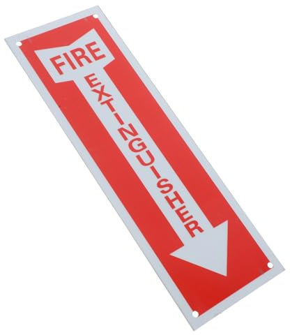 Holibanna Letrero de Extintor de Incendios Metálico para Oficina y Diseño y Instalación Señal de Seguridad para Interiores