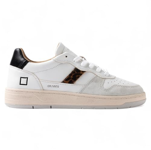 SNEAKERS Donna DATE W431-C2-VC-WD COURT 2.0 VINTAGE WHITE LEOPARD