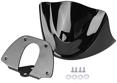 Front Chin Spo Air Dam Fai ard, Front Fai Mudguard for 2006 2017, Glossy Black Spo Air Mudguard with Mounting Bracket
