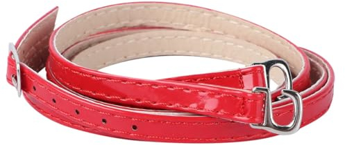 HOUDERCO Lanières de Chaussures Croisées en Pu Rouge, Légères et Amovibles, Lacets Anti-chute pour Talons Hauts, Design Chic et Décoration Élégante pour Soirée