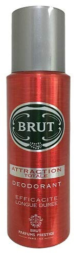 Brut 824228 Lot de 6 déodorants en spray Attraction Totale 200 ml Ouverture 12,7 cm