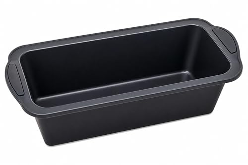 VITA PERFETTA 1 x Moule à Cake en Silicone Antiadhésif - Démoulage Facile, Résistant à la Chaleur, Idéal Pain, Gâteaux et Terrines, Gris (31 x 14 x 8 cm)