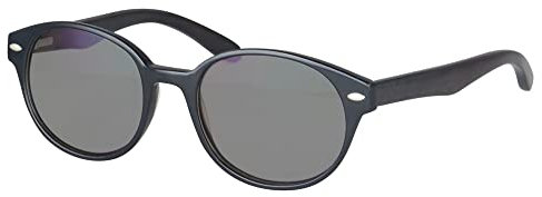 SHINU Outdoor Abstand Polarisierte Myopie Sonnenbrille Fahren Getoente Grau Kurzsichtig Glaeser Holz Rahmen UV400 Sonnenbrille-ZF022(gloss black-grey lens myopia 1.25)