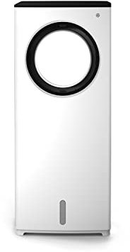 PUR LINE | Climatizador Evaporativo sin Aspas Panel Digital, 3 Velocidades, Temporizador 8h y Mando a Distancia – Diseño Silencioso Depósito 2L y 80W