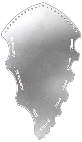 TECKEEN Hobby Model Line Scraper Easy Cutting Board, Paper Masking Tape Stencil Cutting Tool