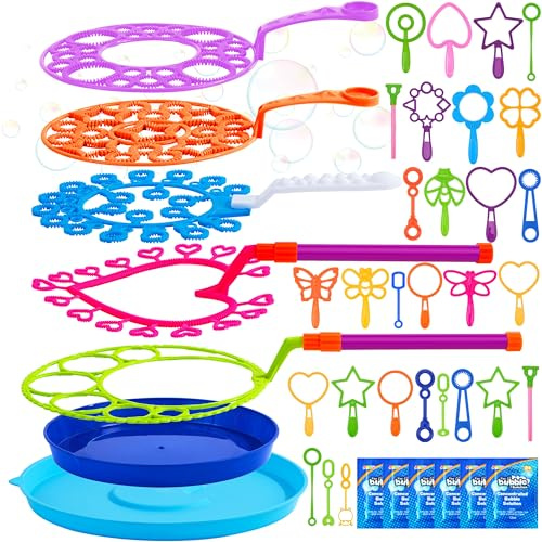 Joyin Grande Set Bacchette per Bolle Giganti, Vassoio Bulk, Giochi Estivi, Feste di Completanno