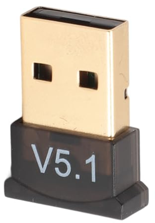 ciciglow Adaptador Bluetooth USB para PC, Receptor Dongle Bluetooth 5.1, Plug and Play, para Windows 7/8/8.1/10/11, para Auriculares, Altavoz, Teclado y Ratones