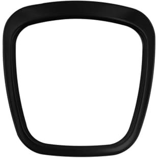 Aufkleber Zubehör Für A3 8P A4 B7 A5 A6 C6 A8 Q3 Q5 Q7 Sline Logo Trim Ring Aufkleber Lenkrad Mitte Abzeichen Dekoration Abdeckung Auto Dekoration Innenraum (Color : Schwarz)