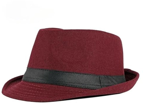 FULUJIDI Fedora Trilby Filzhut Hut Frühling Sommer Männer Hüte Jazz Hut Eimer Bowler Hüte Frauen Schwarzer Hut Hochzeit Hut Mützen Grün