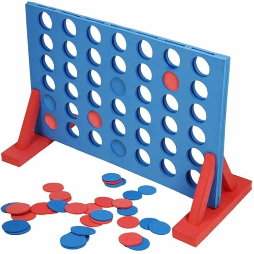 Taylor & Brown | GIANT EVA Foam Game | 4 in A Row Connect Game | Indoor & Outdoor Family Game | Family Fun Party Games | Games Kids Travel Games | Travel Board Games | Kids & Adults Games