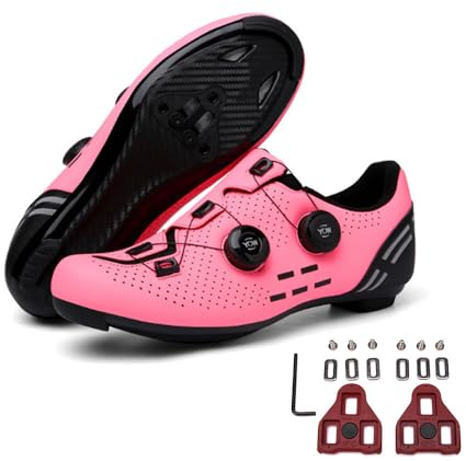 Mateju Fahrradschuhe Herren Damen Rennradschuhe Kompatibel mit Look SPD-SL Delta Lock Pedal Reitschuhe,Draussen Atmungsaktive Radschuhe Leichte Schuhe Rennrad Schuhe