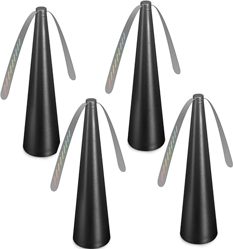 Repelente antimoscas – Ventilador portátil – Protección contra mosquitos – Ventilador de mesa – Para mesa, terraza, restaurante – Funciona con pilas (4, negro)