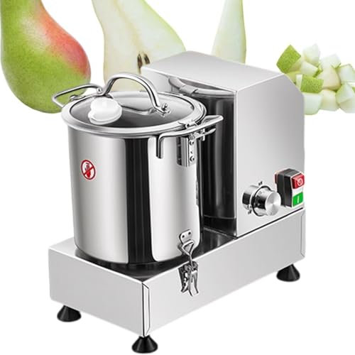 MáQuina Procesadora Picadora De Alimentos EléCtrica Comercial De 6 L/9 L/15 L, Batidor De AlbóNdigas De Acero Inoxidable, Licuadora De Nueces Y Hielo, Procesador De Alimentos, 3700 R/Min,9L