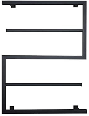 YHJZSM Calentador de Toallas eléctrico de Pared, toallero eléctrico Inteligente de 89 W, toallero calefaccionado de Acero Inoxidable, secador de Toallas Negro de 6 Barras
