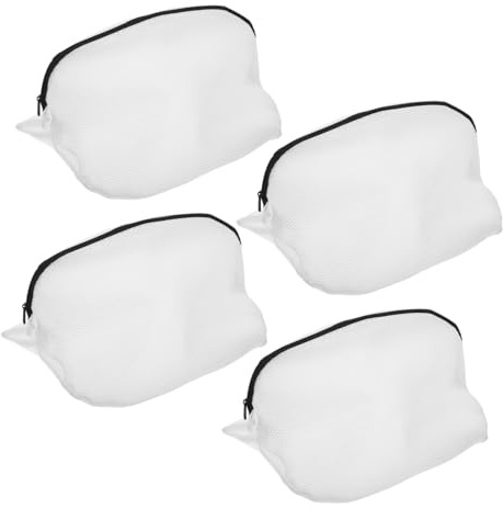 WEKADRIN 4pezzi Borsa Lavaggio Scarpe Rete Per Pulizia Sneakers e Calzature Sacchetti Lavatrice Portatili Materiale Resistente Per Viaggi e Uso Quotidiano