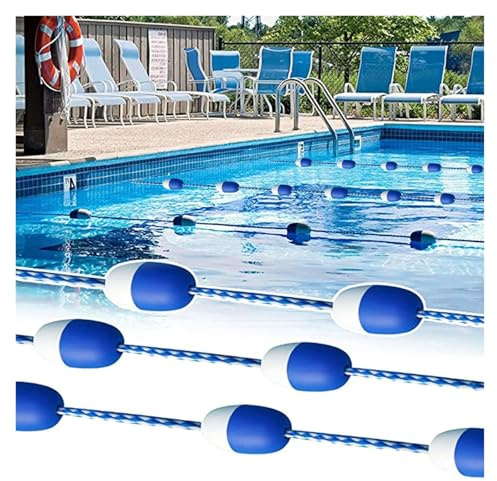 Swimming Pool Safety Rope, Pool Safety Line Commercial Pool Divider Rope with Hook Floating Safety Rope with Buoys 10 7m 35ft