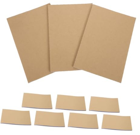 NUOBESTY 10stücke Notizblock aus Kraftpapier Unliniert Selbstdurchschreibend Leerer Notizblock im Taschenformat Rechnungsblock Reisenotizbuch für Meetings und Büroarbeiten