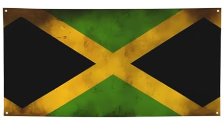 Gamla jamaicanska flaggan festbanderoller – utomhusflaggor och festivaldekorationer för födelsedag, halloween, jul och festdekoration