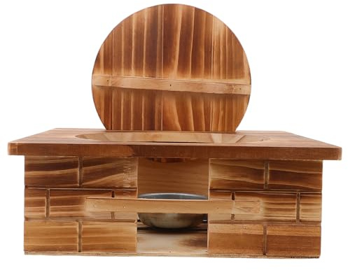 BESTonZON Présentoir Stable pour Wok et Mini Réchaud Design Rétro Élégant pour Cuisine et Restaurant Ambiance Chaleureuse et