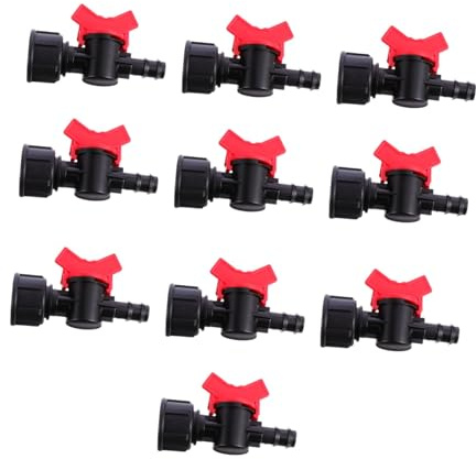 SUPVOX 10 pièces Vannes à Boisseau Sphérique Robinet Interrupteur Raccord Tuyau Arrosage pour Irrigation Jardin