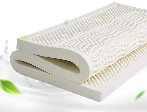 Latexmatratze 100% mittelweich orthopädisch 7 Zonen abnehmbarer Bezug Naturlatex