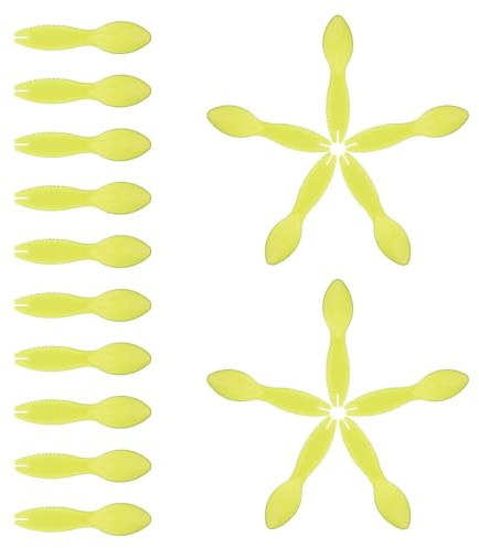 TOBBOMEY Cuillères à Kiwi En Plastique Multifonctionnelles 20 Pièces, Éplucheur Et Séparateur De Fruits Pour Kiwis, Pêches Et Agrumes, Outil Cuisine Pratique Pour Usage Domestique