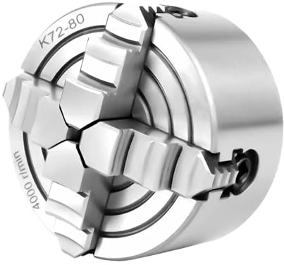 Mandrino for tornio da 80 mm, mandrino indipendente a 4 griffe K72-80 for minitornio