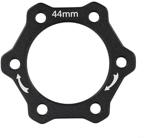 Yhenlovtt 44mm For Bike Rotary Screw Thread Hub Flange Adapter Brake Disc for Base - Aluminum Alloy Cycling Brake Replacement Part(Gold)