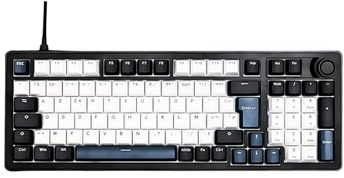 The G-Lab Keyz Elite 400 HE BB - Clavier Gamer Magnétique 96% RGB AZERTY FR | Switch Magnétique Hall Effect, Format 96%, USB, 8000 Hz Polling Rate, Rapid Trigger, Activation Réglable 0,01 mm