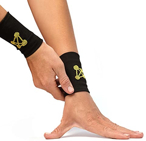 CopperJoint Compression Wrist Sleeve – Copper Hand Brace, Copper Wrist Compression Sleeve, Weight Lifting Wrist Support Brace, Hand Support for Sore Muscles, Yoga, Bowling, Sports - 1 Pair Large