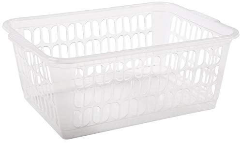 Wham Large Handy Basket Clear Multi-colour, Set of 2 37x26cm