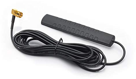 Caliber Autoradio - Antenne für Auto Radio - DAB Plus - 3m Kabel - Fenstermontage - Schwarz - SMA-Stecker