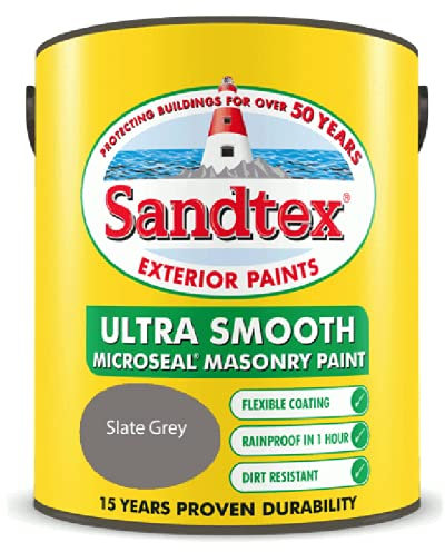 Sandtex 5L Slate Grey Masonry Paint