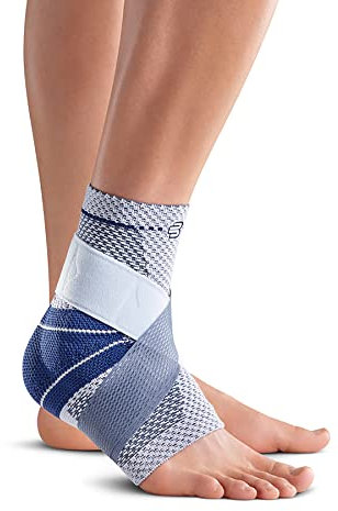 Bauerfeind - MalleoTrain Plus - Knöchelbandage - Extra Stabilität für Knöchelgelenke und Sehnen - linker Fuß - Größe 3 - Farbe Titan
