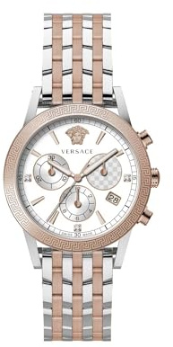 Versace Herren Armbanduhr Sport Tech 40 mm Armband Strap Armband Edelstahl VELT00819