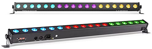 BeamZ LCB183 LED Bar Light Pair - RGB Wall Washer Uplight Bars, DMX Compatible Stage Wash Lighting System for Wedding, Marquee & Venue Uplighting Events