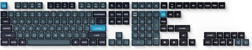 Keychron Tastenkappen Double-Shot KSA PBT Keycaps, Dark Gray and Grayish Blue Full Set