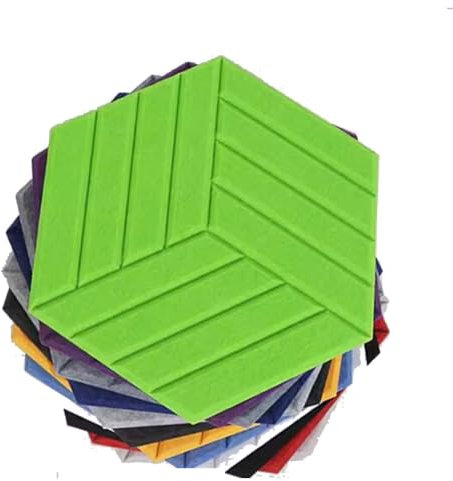 zklaseot Akustikschaumstoff, Wandpaneele Selbstklebend 10er-Pack 9 Mm Dick Schallisoliert Isolierplatte Schallabsorbierend Lärmreduzierungsplatten for Bürotür (Farbe : Weiß, Größe : 30x34.5x0.9cm)