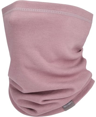 YANIKY tubhalsduk vindtät multifunktionell halsduk vinterhalsduk män mjuk andningsaktiv loop halsduk damer varm sporthalsduk halsvärmare för motorcykel, skidåkning, cykel, löpning, ROSA, one size