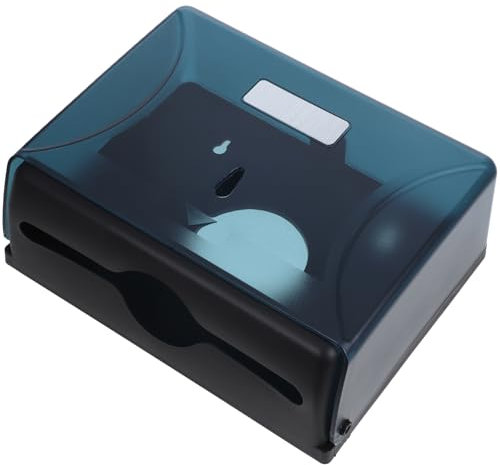 OUNONA Wall-Mounted Papierhandtuchspender Für Badezimmer Und Großer Dunkelblau Für Papierhandtücher Und Toilettenpapier Einfach Zu Montieren
