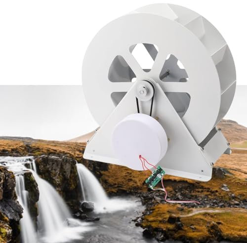 Mini turbina de flujo de agua de alta potencia, microgenerador de agua atmosférica, herramienta de carga hidroeléctrica, cargador de agua, para cargar baterías pequeñas, teléfonos móviles y luces LE