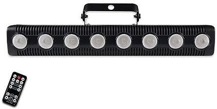 Strobo Discoteca, Telecomando 8x12w RGBW 4in1 Long Strips LED Wall Washer Stage Tintura Luci DJ Bar Luce stroboscopica per Feste da Ballo DJ di Compleanno Karaoke