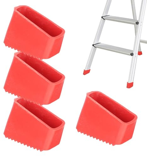 4PCS Ladder Feet Rubber Pads Non-Slip Ladder Accessories Replacement Foot Caps for Stepladders Home Tools