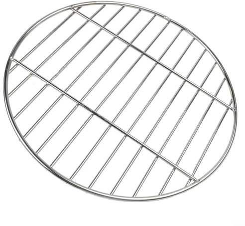 Grille ronde de qualité supérieure pour les amateurs de barbecue et de cuisine en plein air (33 cm)