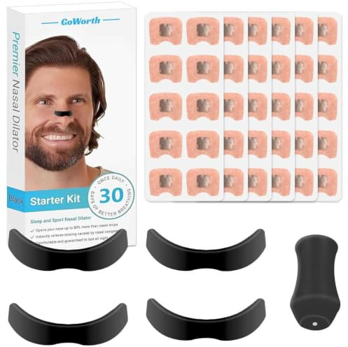 Magnet Nasenpflaster Schnarchen (60 Stück) – Nasal Strips & Nasenstrips Magnetische, Anti Schnarch Nose Strips, Schnarchstopper & Schnarchschiene für Nasenspreizer besser Atmen